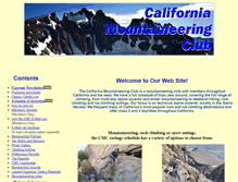 Tablet Screenshot of californiamountaineer.net
